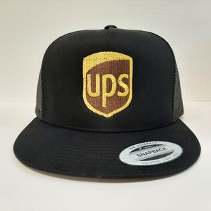 Ups Yupoong Flat Bill Trucker Mesh 